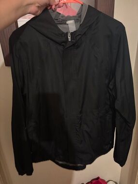 Fabletics Black Utility Jacket with Hood